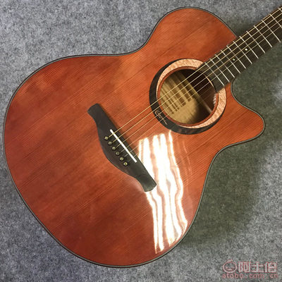 匠心獨韻 凱峰KF-402S民謠吉他，云杉桃花芯擦色復古的藝術之聲